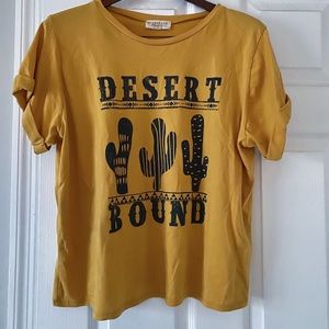 Boutique mustard yellow t-shirt